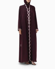 Curvy Abaya | Maroon