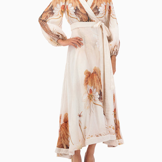 Model wears Wrap Dress