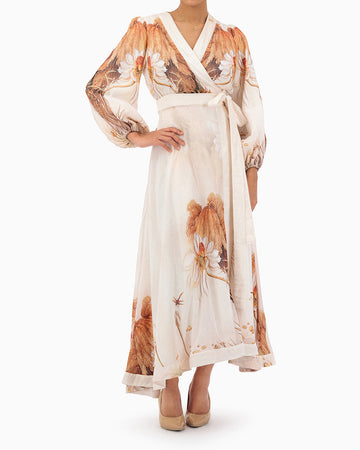 Model wears Wrap Dress