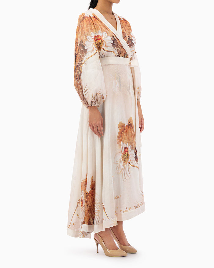 Model wears Wrap Dress