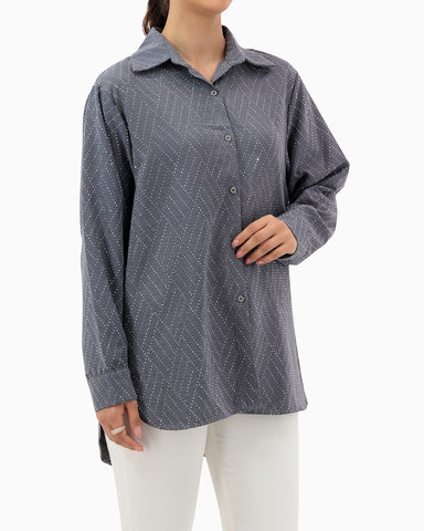 Shirt Strass | Grey
