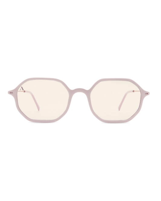 Sunglasses Octagonal - Shiny Light Pink