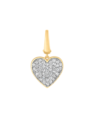 Heart Diamond Charm