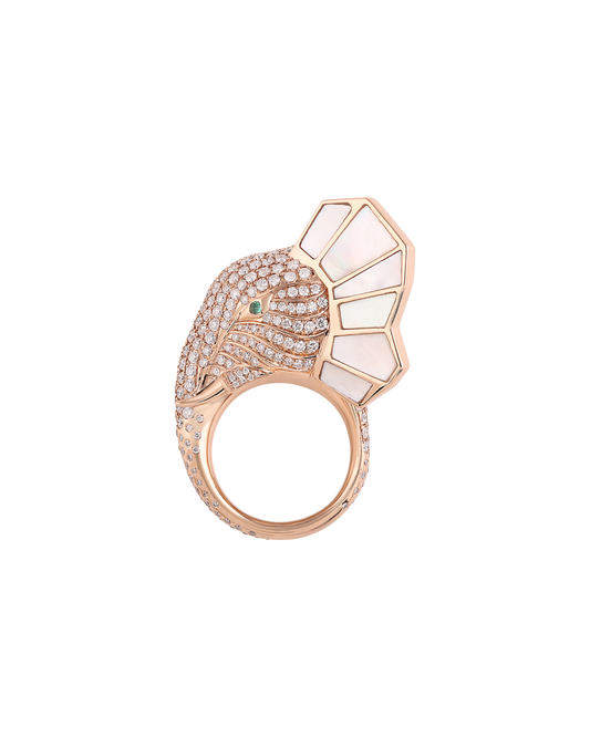 Tusker Side Profile Ring