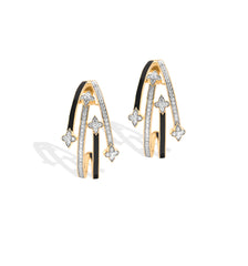 Black Ceramic Hoops