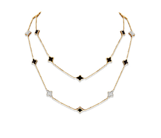 Black Ceramic Long Necklace