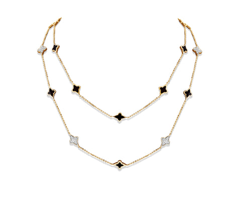 Black Ceramic Long Necklace