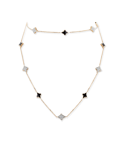 Black Ceramic Long Necklace