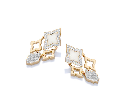 White Ceramic Classic Earring