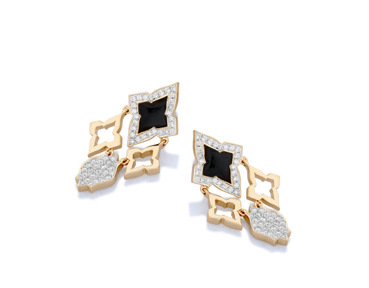 Black Ceramic Classic Earring