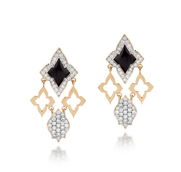 Black Ceramic Classic Earring