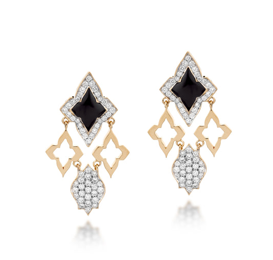 Black Ceramic Classic Earring