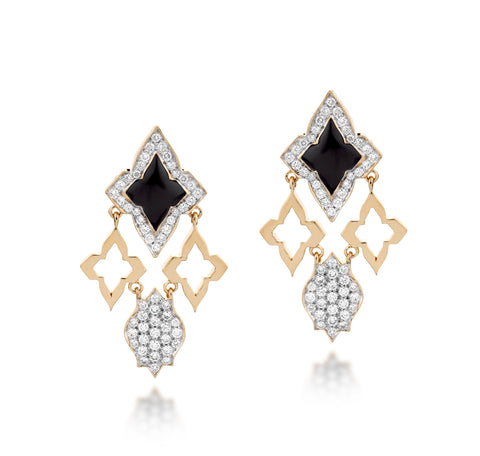 Black Ceramic Classic Earring