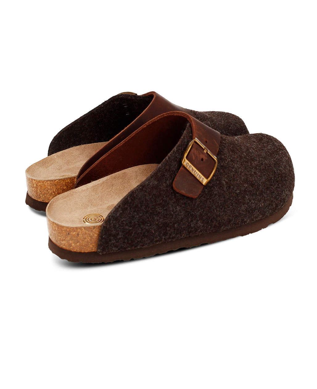 Model wears Branco Brown Clogs