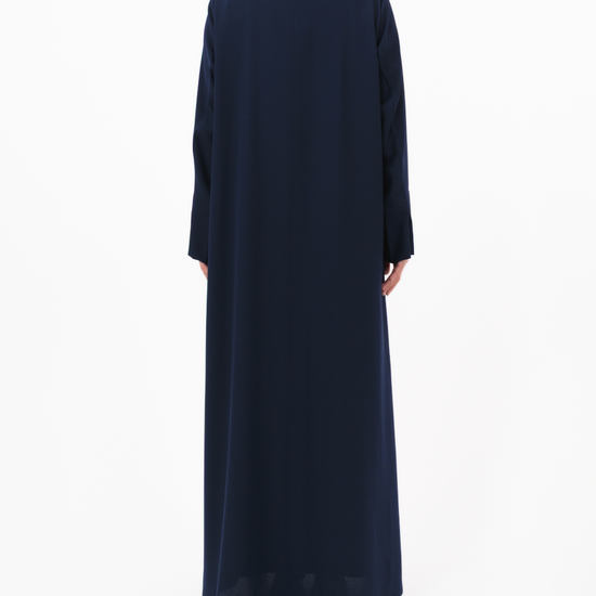 Model wears Essential Matte | Navy Blue