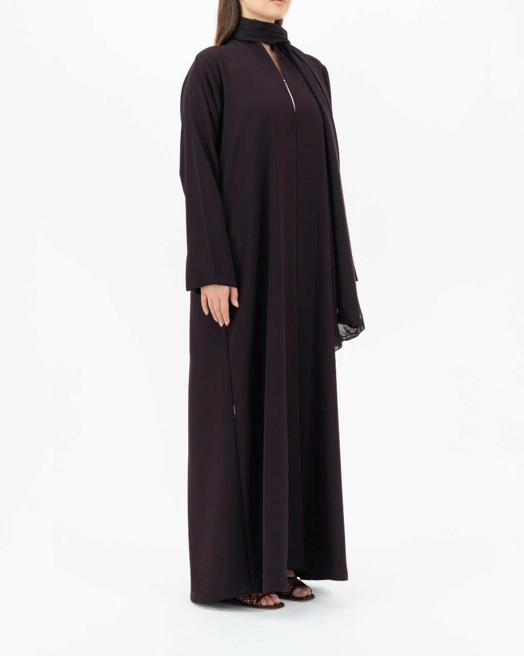 Model wears Essential Matte | Purple