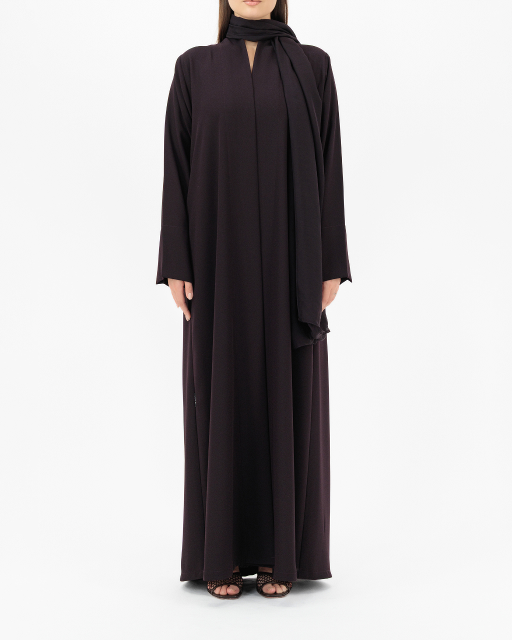 Model wears Essential Matte | Purple