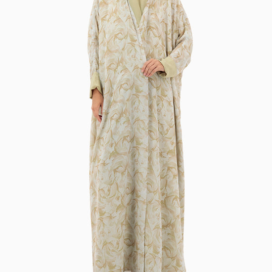 Model wears Abaya | Beige