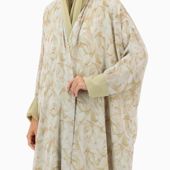 Model wears Abaya | Beige