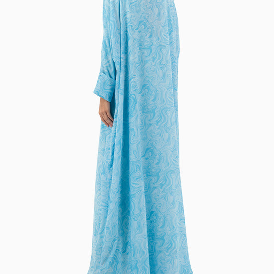 Model wears Abaya | Turquoise