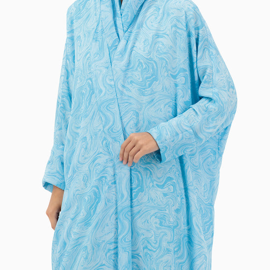 Model wears Abaya | Turquoise