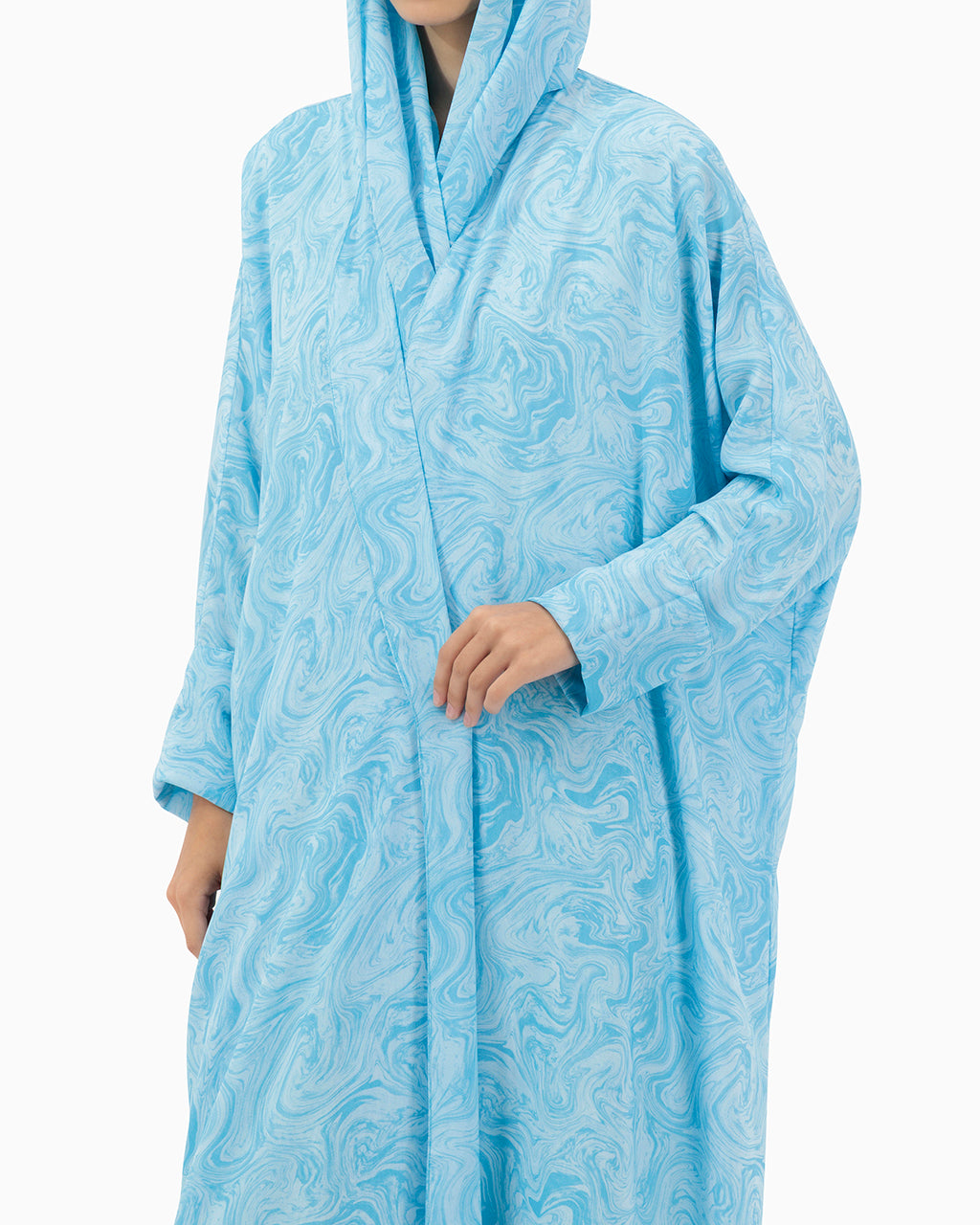 Model wears Abaya | Turquoise