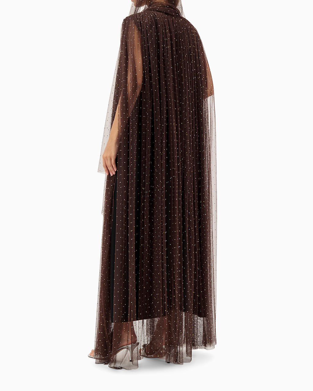 Model wears Wedding Abaya | Brown