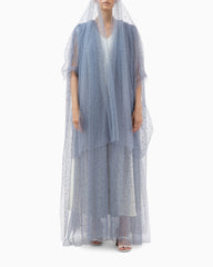 Abaya | Blue With Crystal