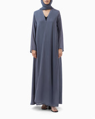Abaya | Greyish Blue