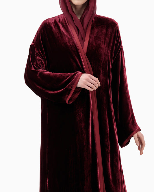 Abaya | Burgundy