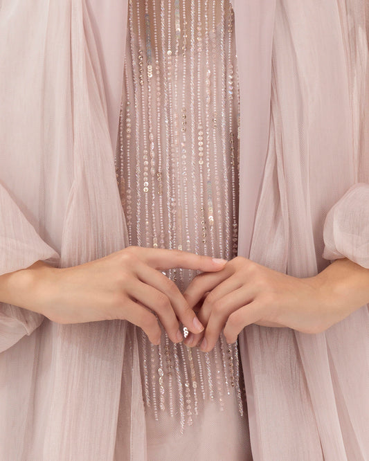 Model wears Tulle Set | Light Pink