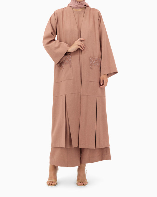 Model wears Co-ord Set | Rosy Pink