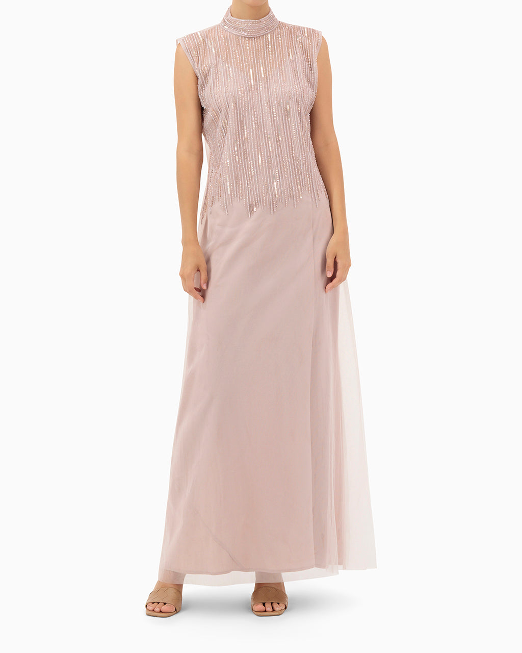 Model wears Tulle Set | Light Pink