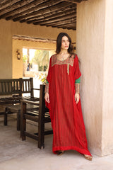 ثوب بو قفص على بو قليم أخضر