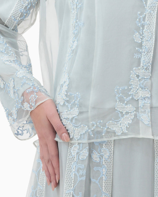 Zhora Top And Skirt | Blue