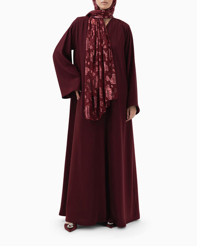 Abaya | Burgundy