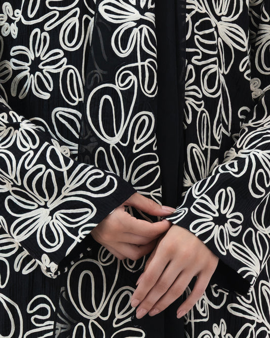 Abaya | Black Floral