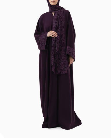 Abaya | Deep Plum