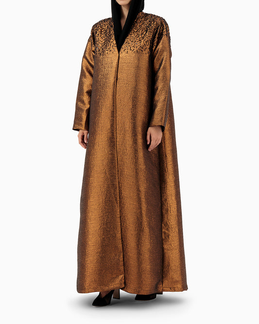 Model wears Abaya | Bronze