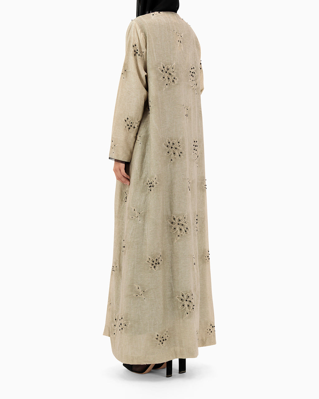 Model wears Abaya | Beige