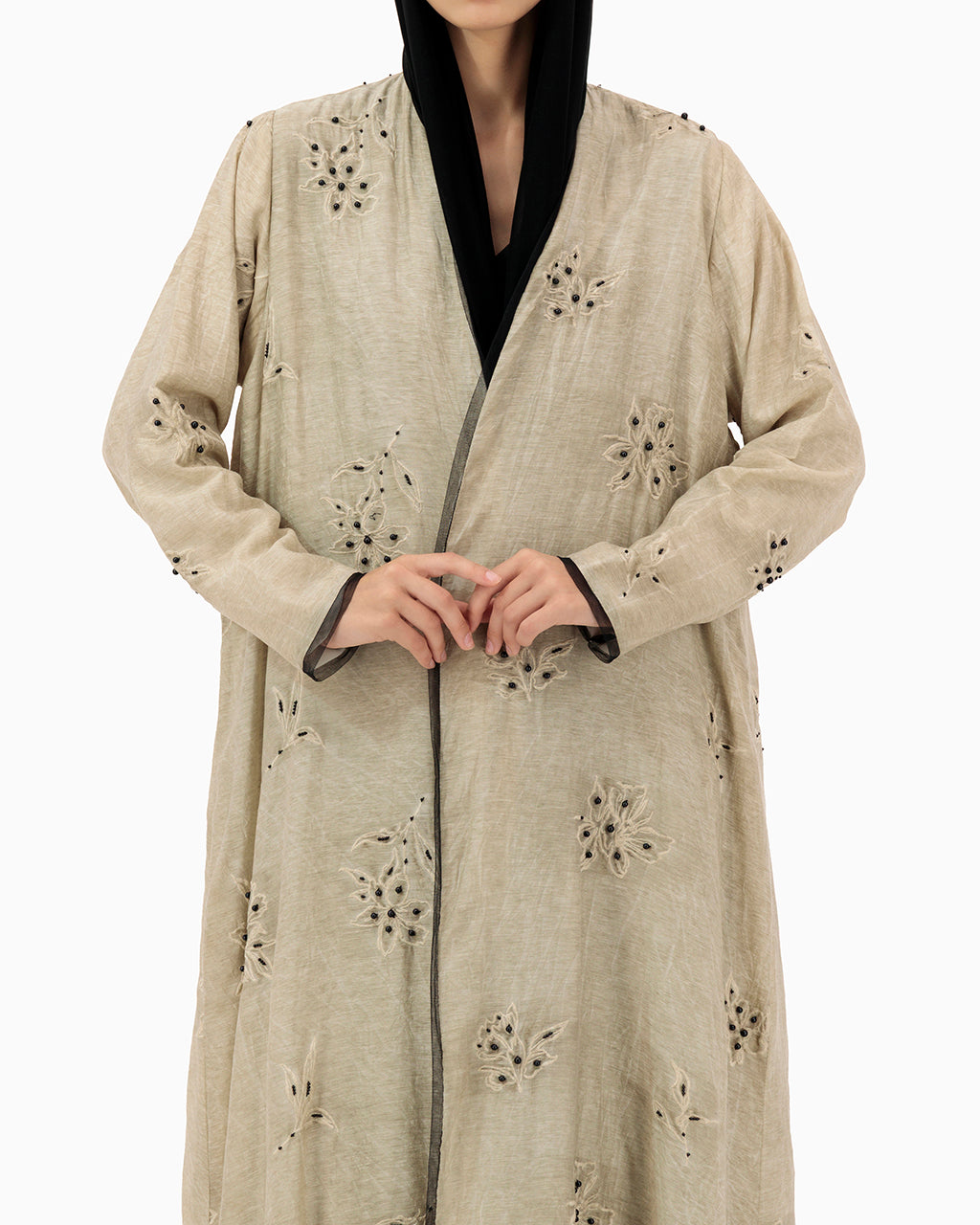 Model wears Abaya | Beige