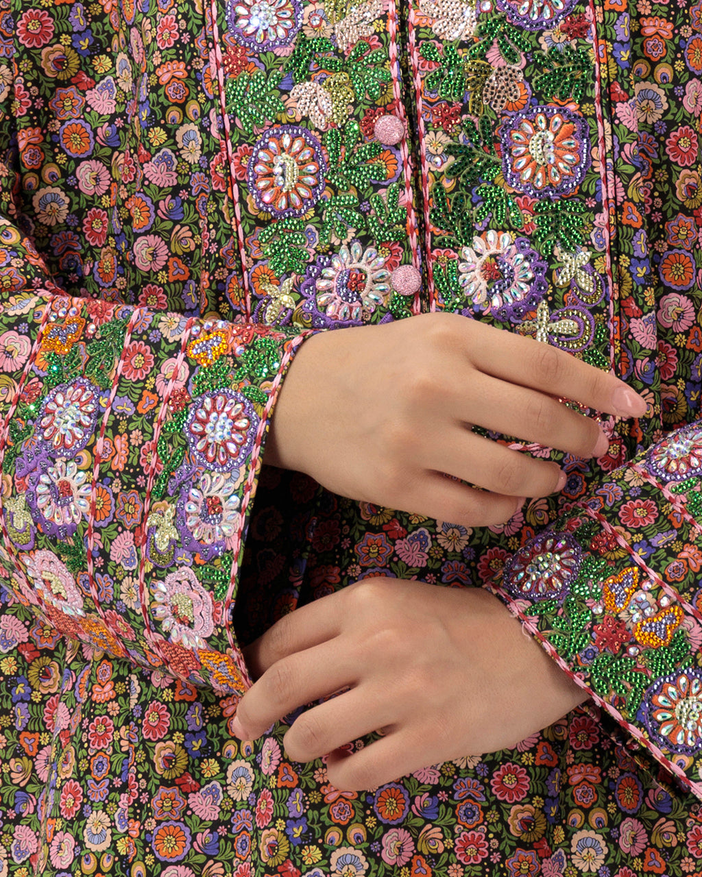 Model wears Eleven Pink