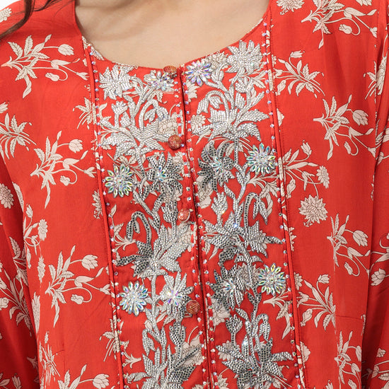 Model wears Eleven Red