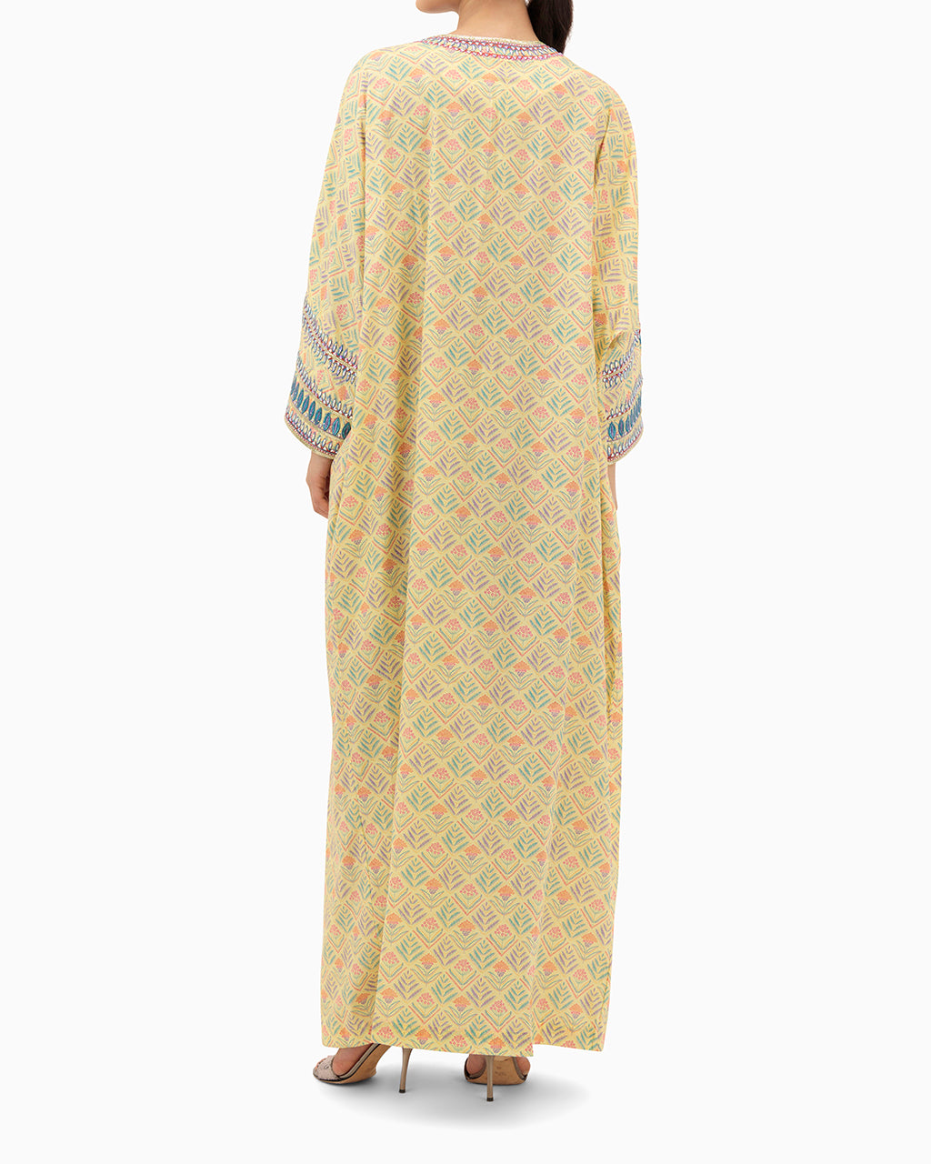 Model wears Amna Yellow