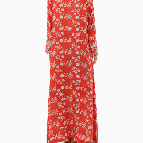 Model wears Eleven Red