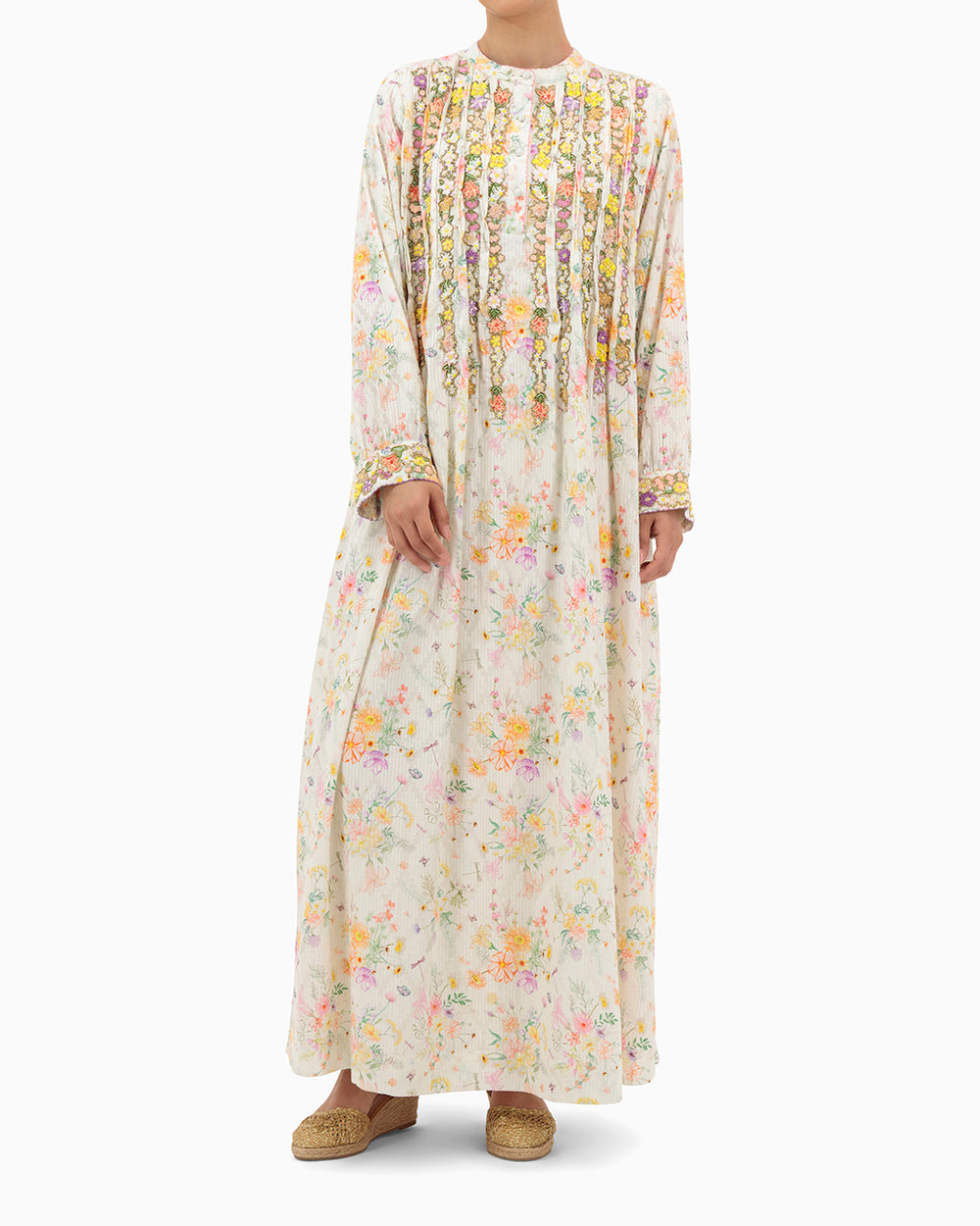 Kaftan | Floral Pleated