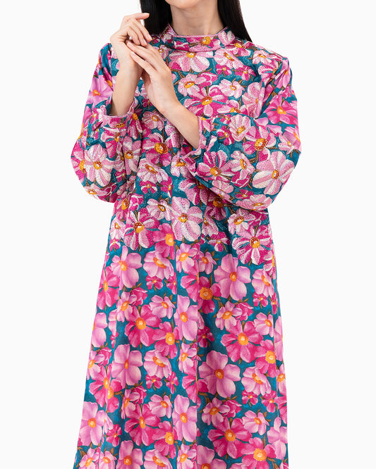 Kaftan | Pink and Teal