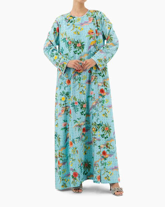 Kaftan | Turquoise with sequins