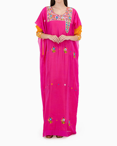 Orange Bird With Pink Thob