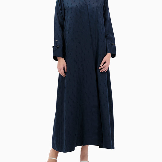 Model wears Suhail Abaya - Navy